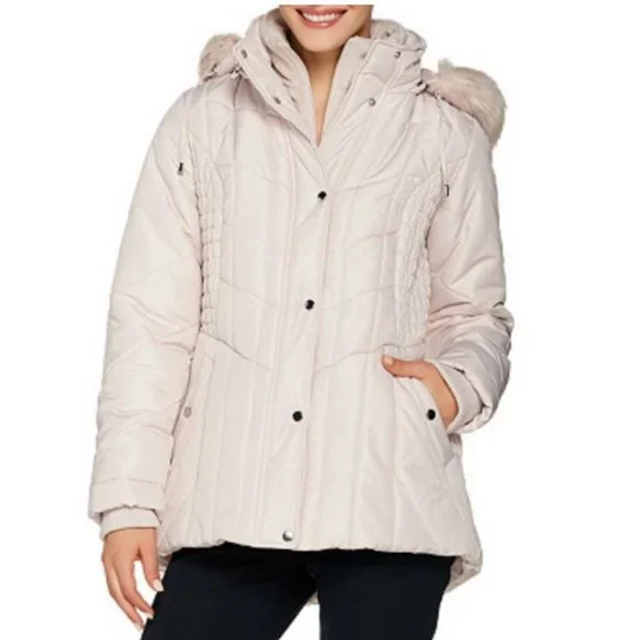 Faux Fur Qvc Susan Graver Jacket Clearance Susan Graver Quilted